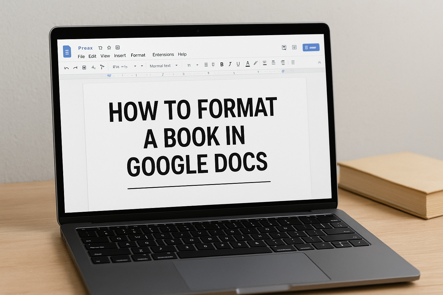 how to format a book