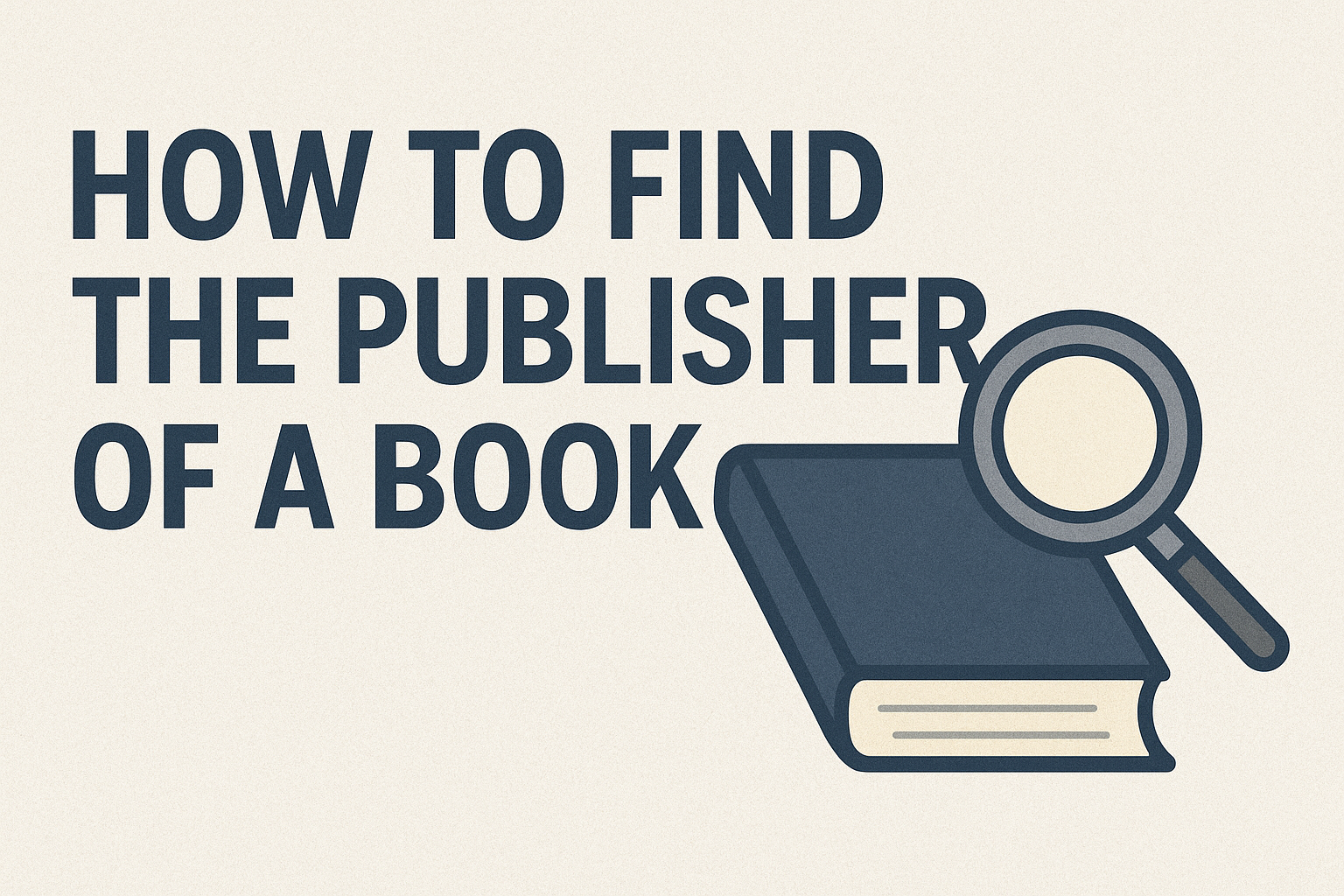 How to find the publisher of a book